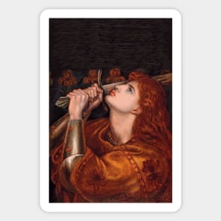 Joan of Arc by Dante Gabriel Rosetti Magnet